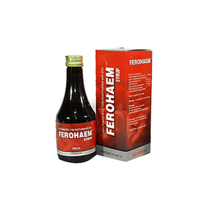 Ferohem Syrup: Buy bottle of 200 ml Syrup at best price in India | 1mg