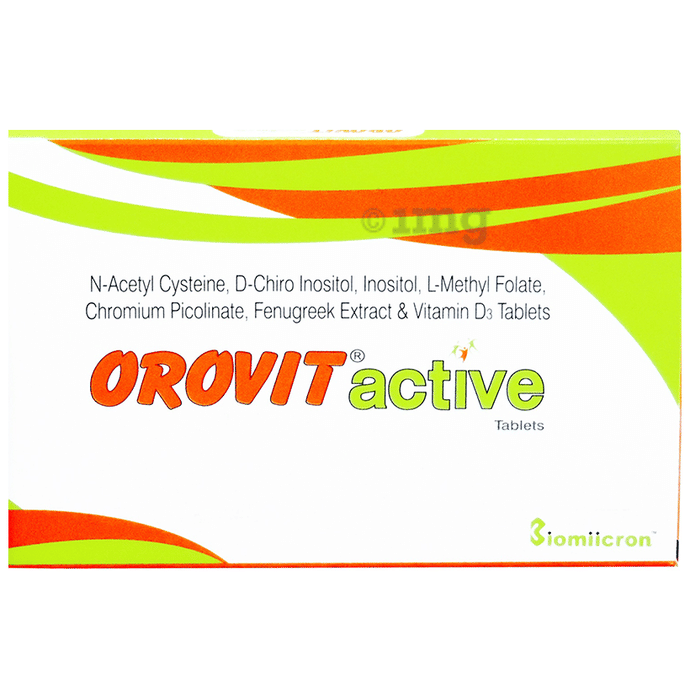 Orovit Active Tablet Buy strip of 10 tablets at best price in India 1mg