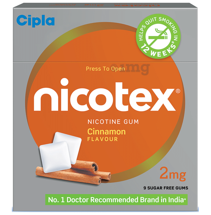 Nicotex Sugar Free Cinnamon Chewing Gums