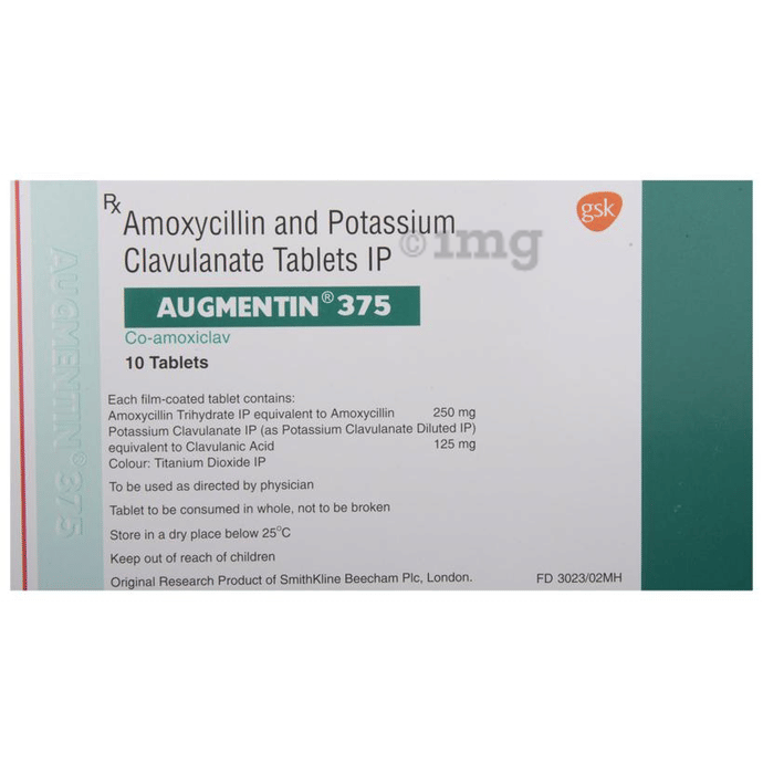 Augmentin 375 mg tablets