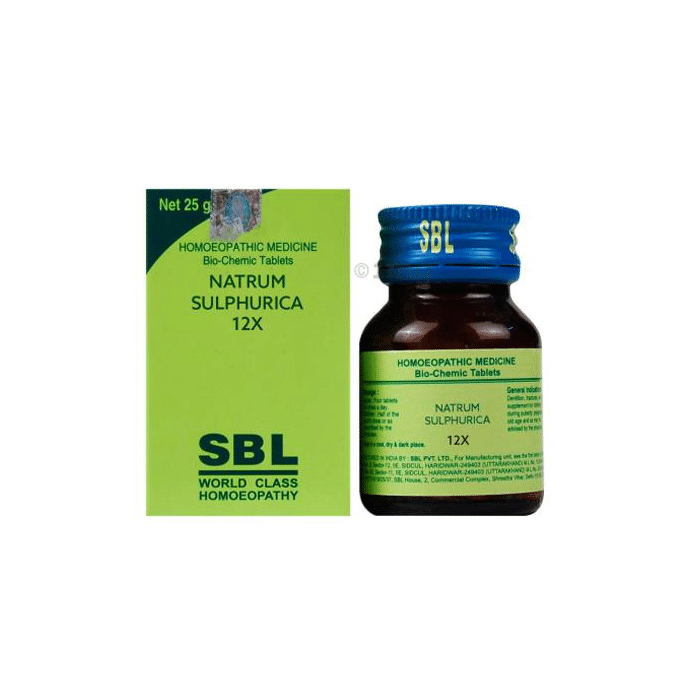 SBL Natrum Sulphurica Biochemic Tablet 12X