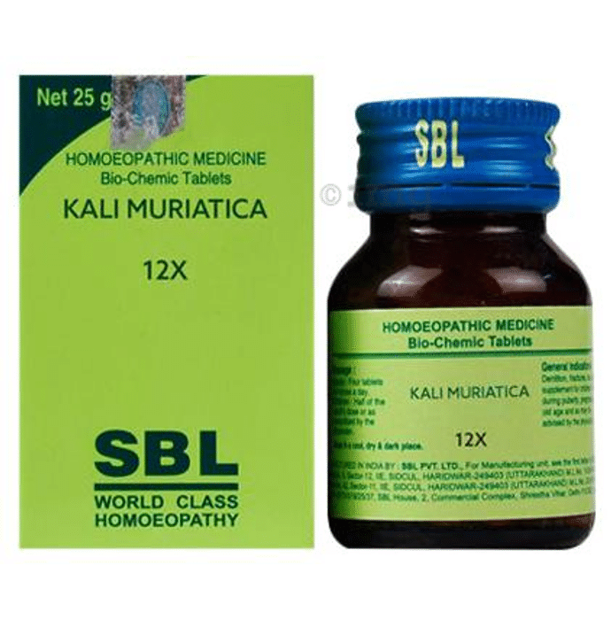 SBL Kali Muriaticum Biochemic Tablet 12X