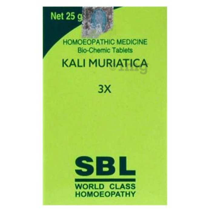 SBL Kali Muriaticum Biochemic Tablet 3X