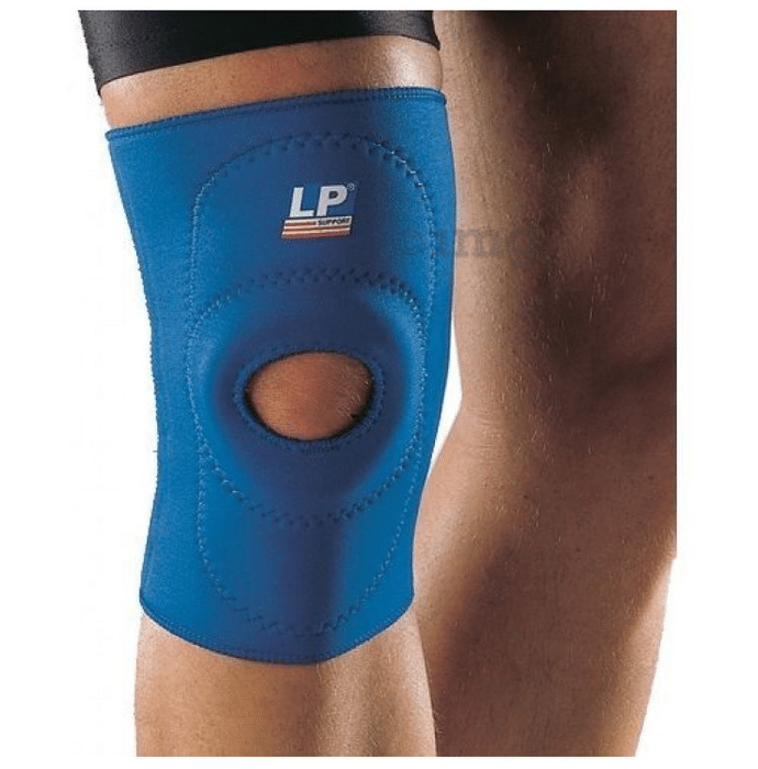 LP 708 Standard Knee Support Open Patella Single Large Blue