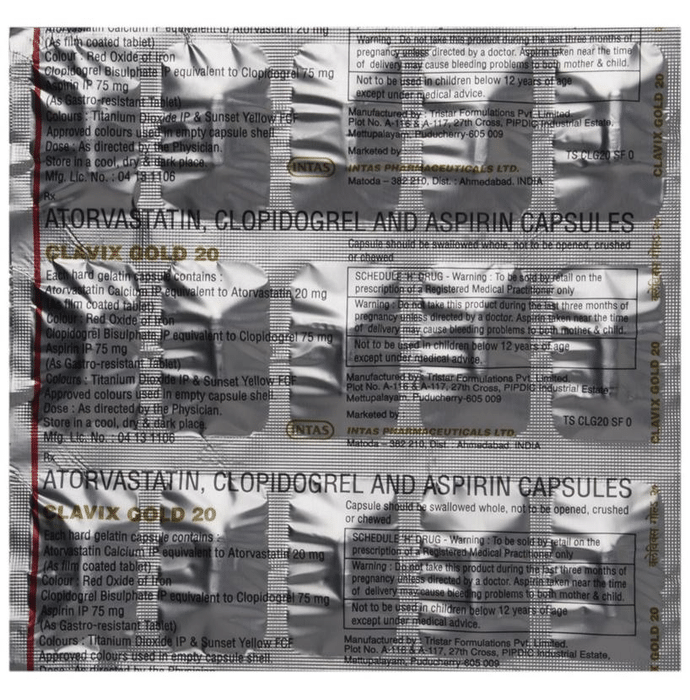 Clavix Gold Capsule View Uses Side Effects Price And Substitutes 1mg Clavix Gold Capsule View Uses Side Effects Price And Substitutes 1mg