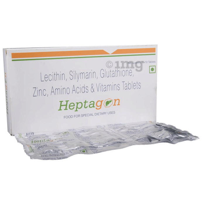 Heptagon Tablet Buy strip of 10 tablets at best price in India 1mg