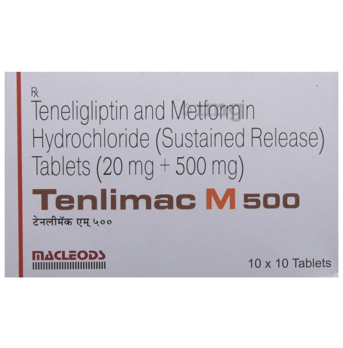 Tenlimac M 500 Tablet Sr View Uses Side Effects Price And Substitutes 1mg