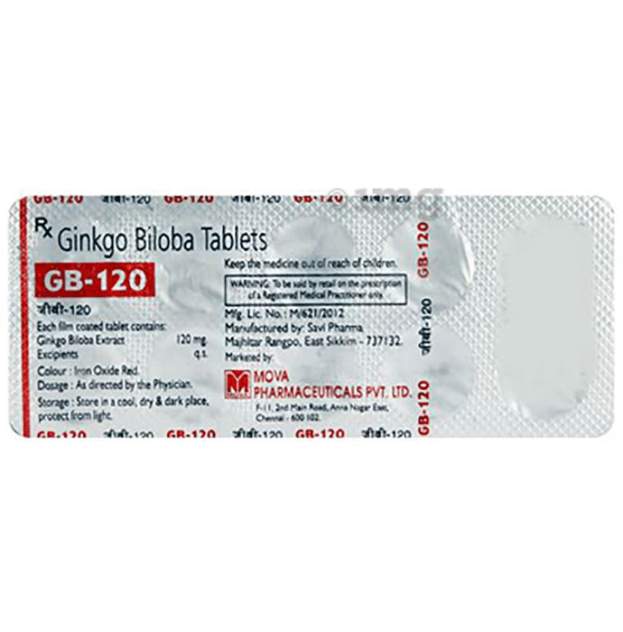 GB 120 mg Tablet