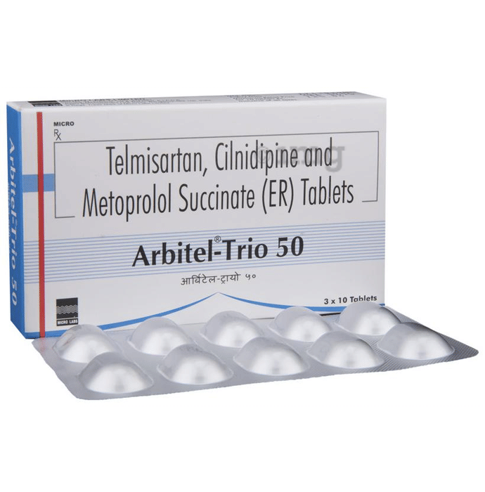 Arbitel Trio 50 Tablet Er View Uses Side Effects Price And Substitutes 1mg