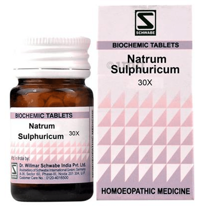Dr Willmar Schwabe India Natrum Sulphuricum Biochemic Tablet 30X