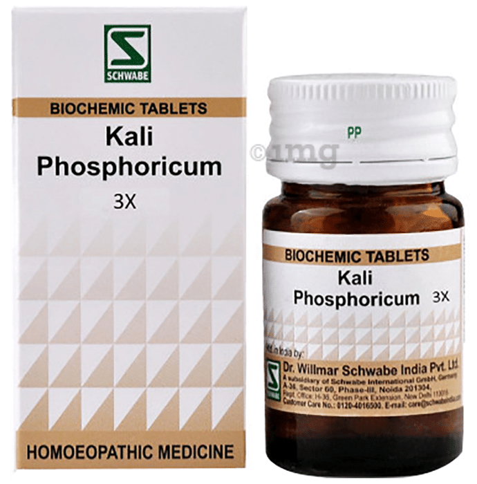 Dr Willmar Schwabe India Kali Phosphoricum Biochemic Tablet 3X