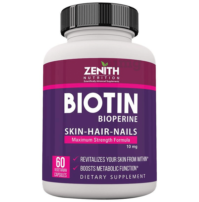 Zenith Nutrition Biotin 10000mcg Capsule