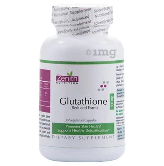 Zenith Nutrition Glutathione 500mg Capsule: Buy bottle of 30 capsules ...