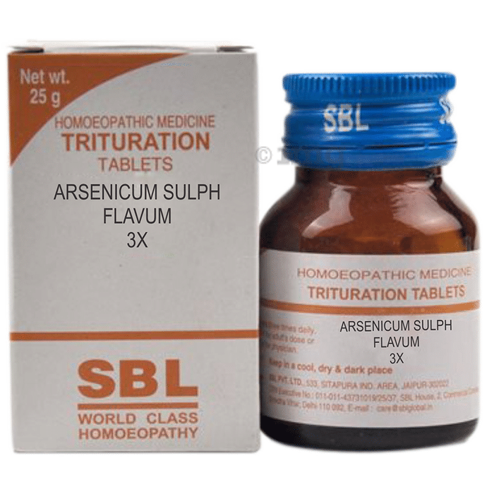 SBL Arsenicum Sulph Flavum Trituration Tablet 3X