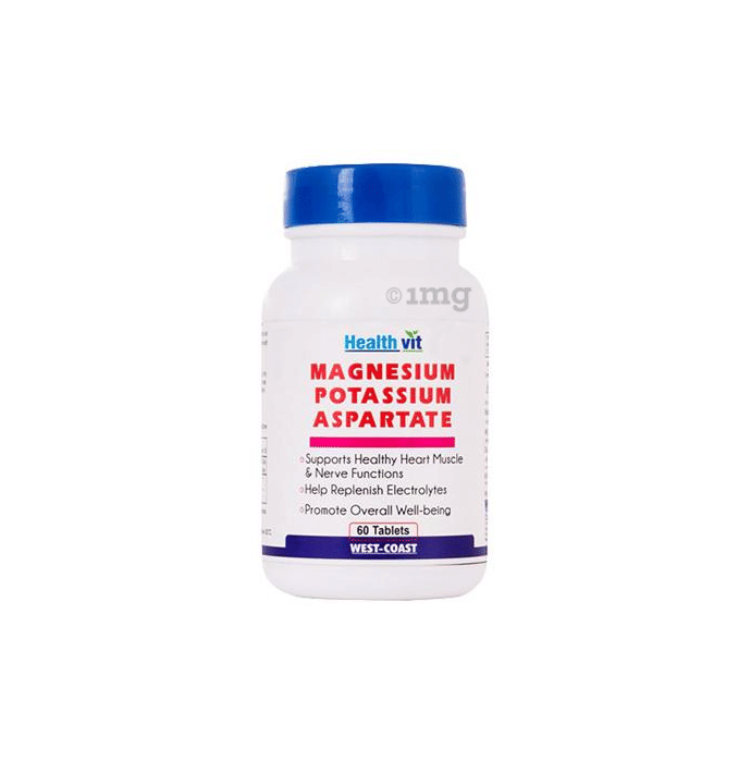 HealthVit Magnesium Potassium Aspartate Tablet Buy bottle of 60