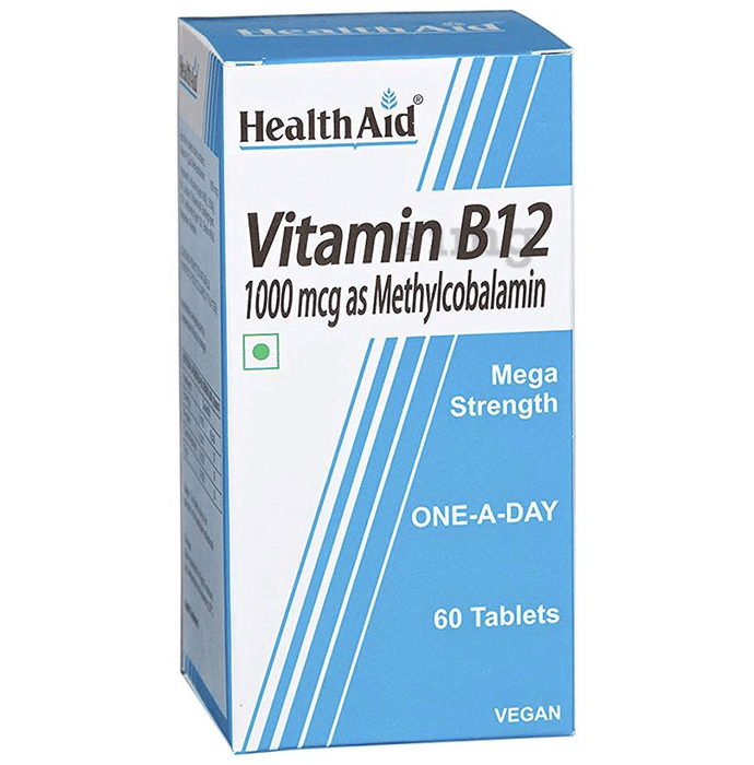 Healthaid Vitamin B12 1000mcg Tablet Buy bottle of 60 tablets at best