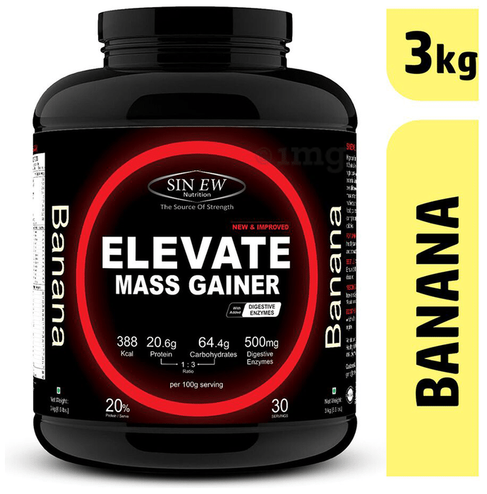 Sinew Nutrition Elevate Mass Gainer with DigiEnzymes Banana