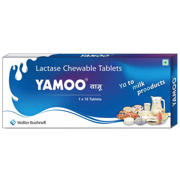 Yamoo Lactase Chewable Tablet Buy strip of 10 Chewable Tablets at best