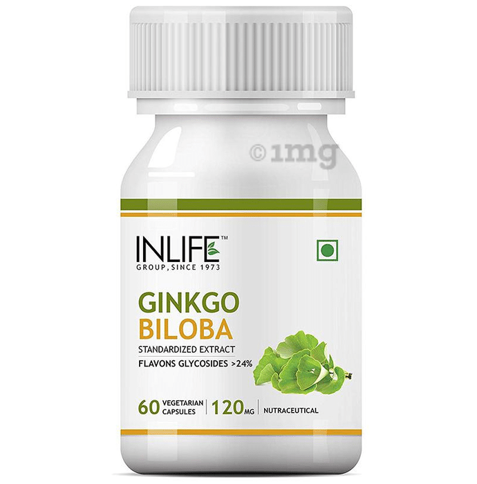 Inlife Gingko Biloba Extract 120mg Vegetarian Capsule Vegicap