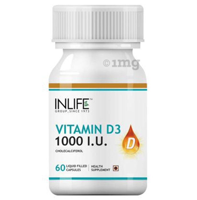 Inlife Vitamin D3 1000IU Capsule