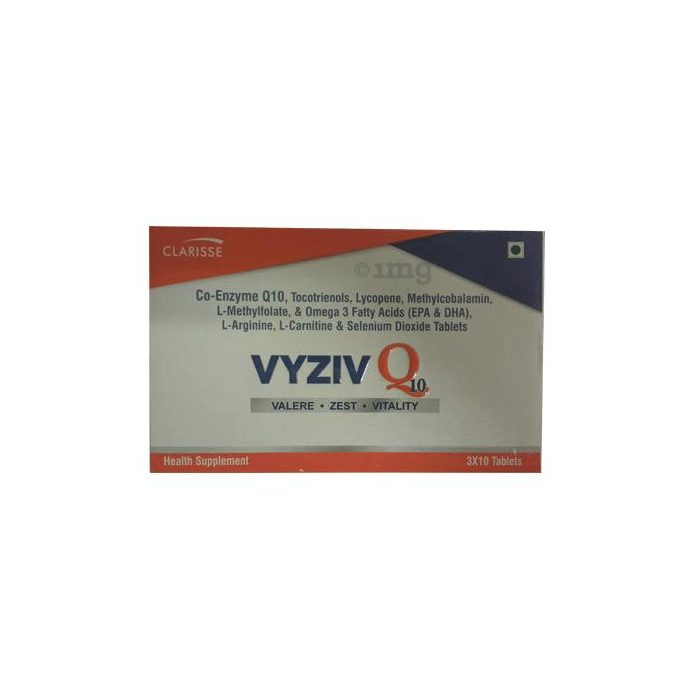 Vyziv Q10 Tablet: Buy strip of 10 tablets at best price in India | 1mg