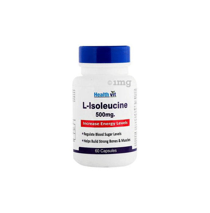 HealthVit  L-Isoleucine 500mg Increase Energy Levels Capsule