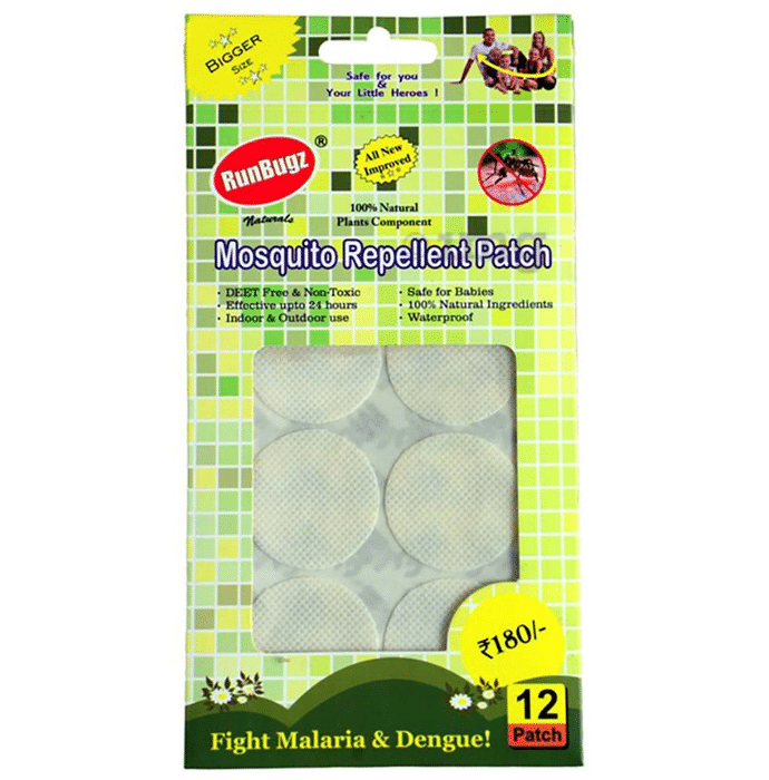 Runbugz Mosquito Repellent Patch White