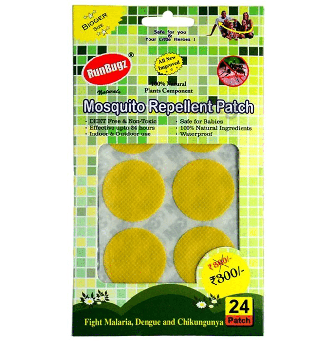 Runbugz Mosquito Repellent Patch Yellow