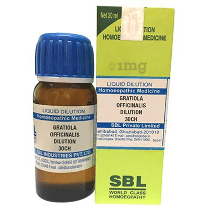 SBL Gratiola Officinalis Dilution 30 CH