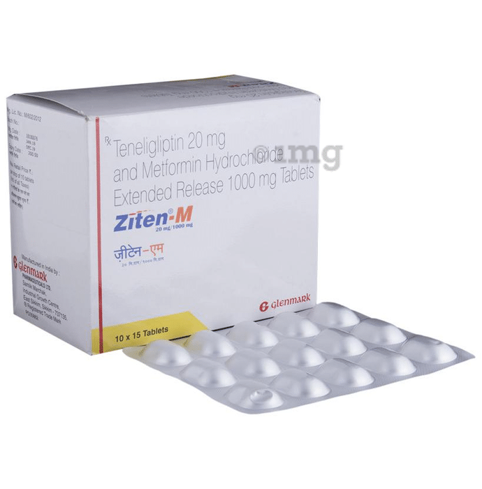 Ziten M 1000mg mg Tablet Er View Uses Side Effects Price And Substitutes 1mg