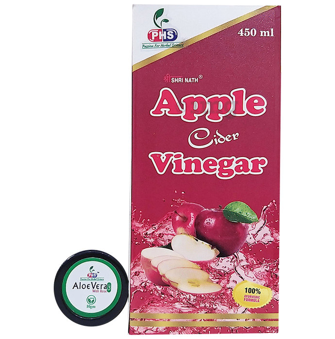 Shri Nath Apple Cider Vinegar with Aloe Vera Gel 10gm free Buy bottle