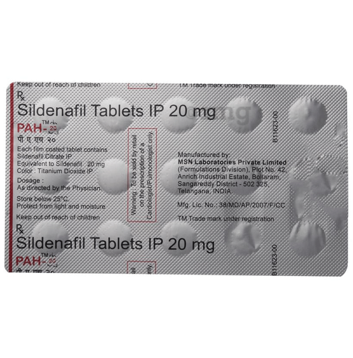 Sildenafil Tab 20mg Cost
