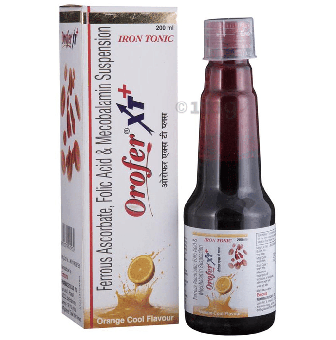 Orofer Xt Plus Iron Tonic Orange Buy Bottle Of 0 Ml Oral Suspension At Best Price In India 1mg Orofer Xt Plus Iron Tonic Orange Buy Bottle Of 0 Ml Oral Suspension At Best Price In India 1mg