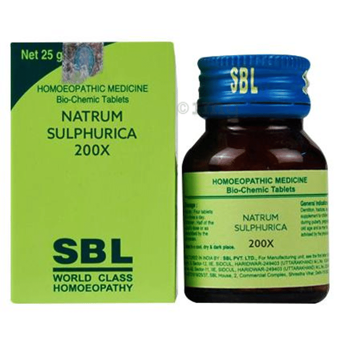 SBL Natrum Sulphurica Biochemic Tablet 200X
