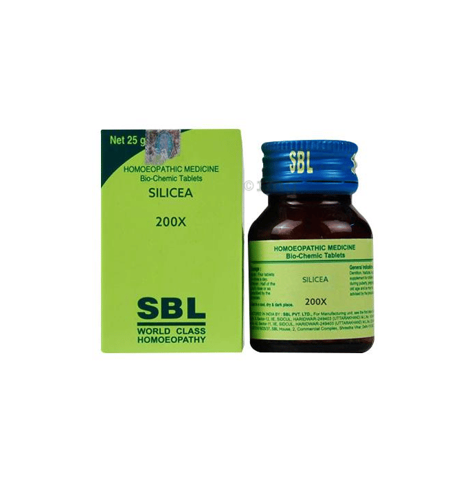 Sbl Silicea Biochemic Tablet 200x Buy Bottle Of 25 Gm Biochemic Tablet At Best Price In India 1mg