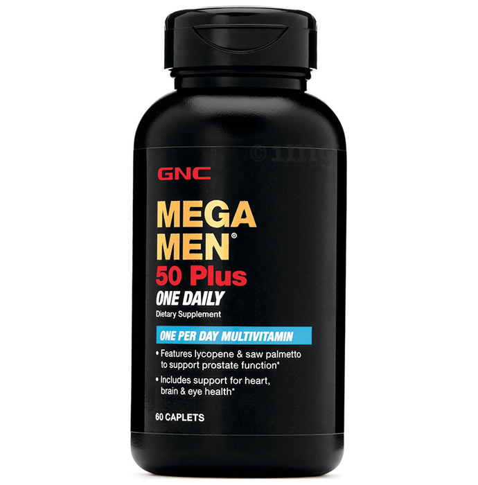 GNC Mega Men 50 Plus One Daily Multivitamin Caplet
