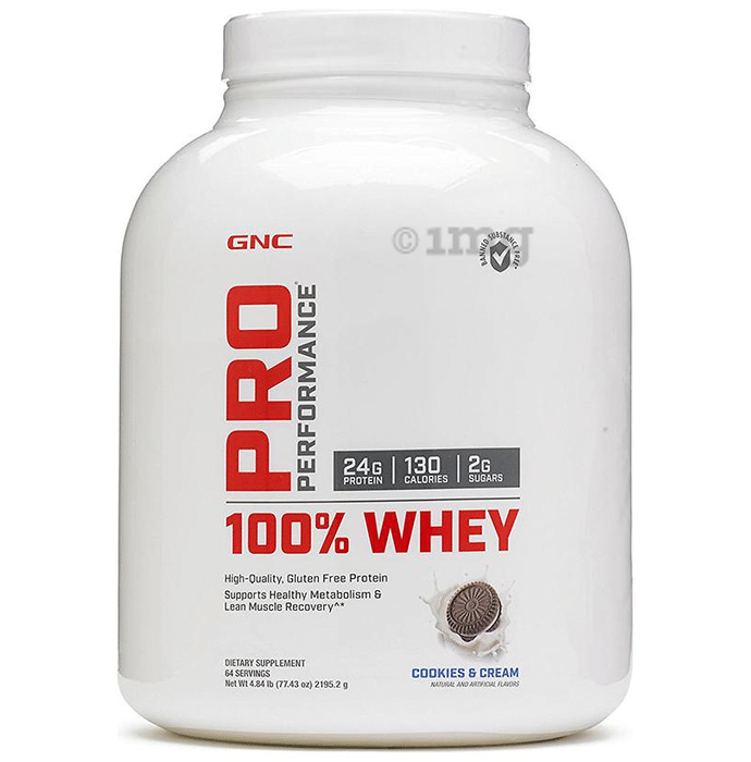 GNC Pro Performance 100% Whey Protein Cookies & Cream