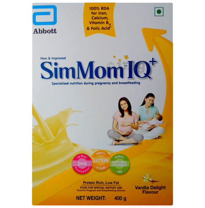 SimMom IQ+ Vanilla Delight Powder