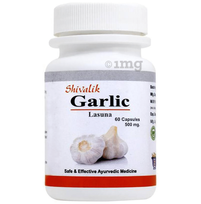 Shivalik Herbals Garlic- Lasuna 500mg Capsule Pack of 2