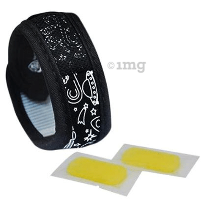 Safe-O-Kid Space Anti-Mosquito Band with 2 Refills and Free 6 Anti Mosquito Patches / Stickers