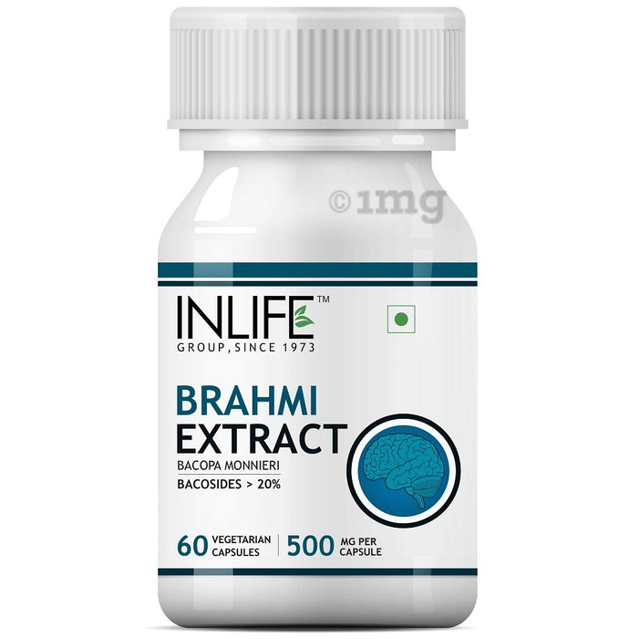 Inlife Brahmi Extract 500mg Capsule Buy bottle of 60 capsules at best