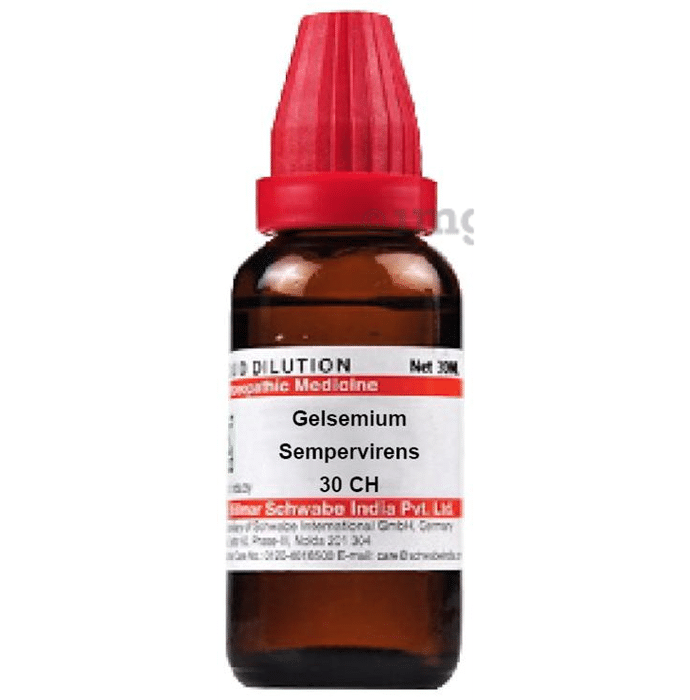 Dr Willmar Schwabe Germany Gelsemium Sempervirens Dilution 30 CH
