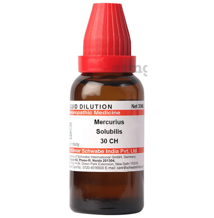 Dr Willmar Schwabe India Mercurius Solubilis Dilution 30 Ch Buy Bottle Of 30 Ml Dilution At Best Price In India 1mg
