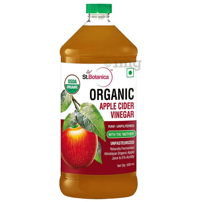 St.Botanica Organic Apple Cider Vinegar with The Mother - Raw, Unfiltered, Unpasteurized