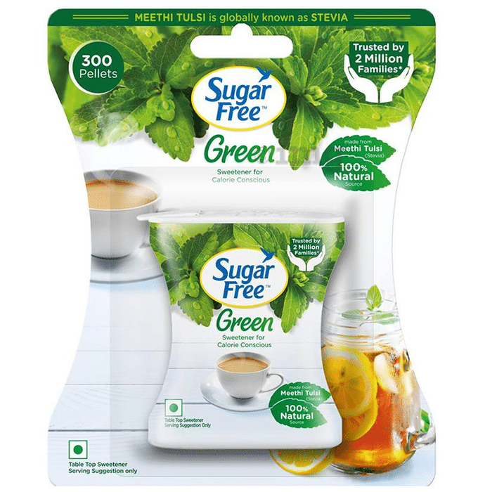 Sugar Free Green Stevia Pellets Buy bottle of 300 pellets at best