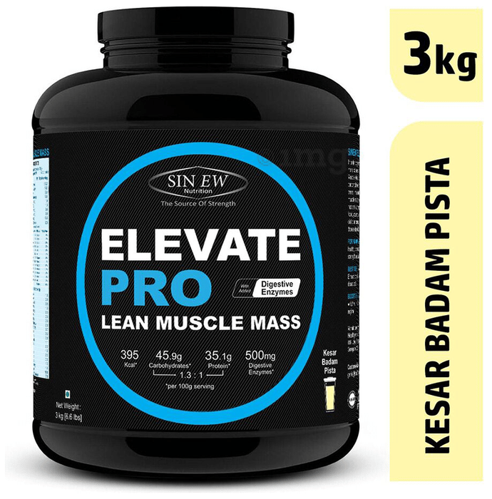 Sinew Nutrition Elevate Pro Lean Muscle Mass Kesar Pista Badam