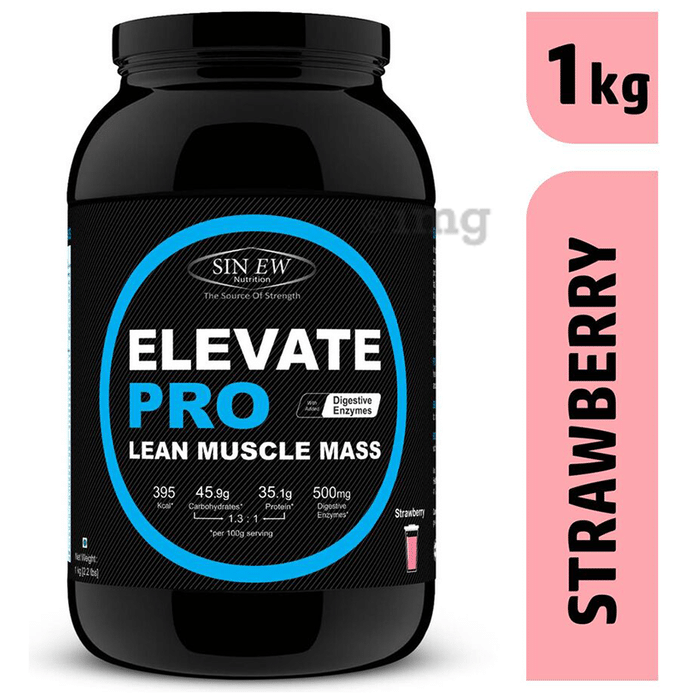 Sinew Nutrition Elevate Pro Lean Muscle Mass Strawberry