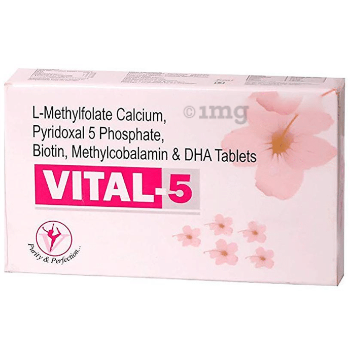 Virgo Healthcare Vital-5 Pregnancy Vitamins with DHA & Biotin Tablet