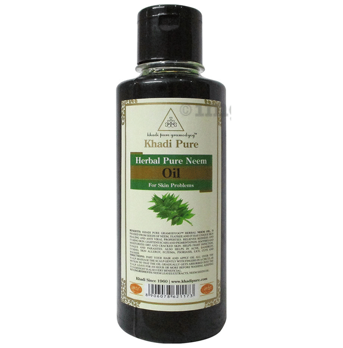Khadi Pure Herbal Pure Neem Oil Plain