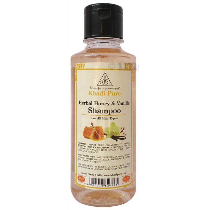 Khadi Pure Herbal Honey & Vanilla Shampoo Buy bottle of 210 ml Shampoo